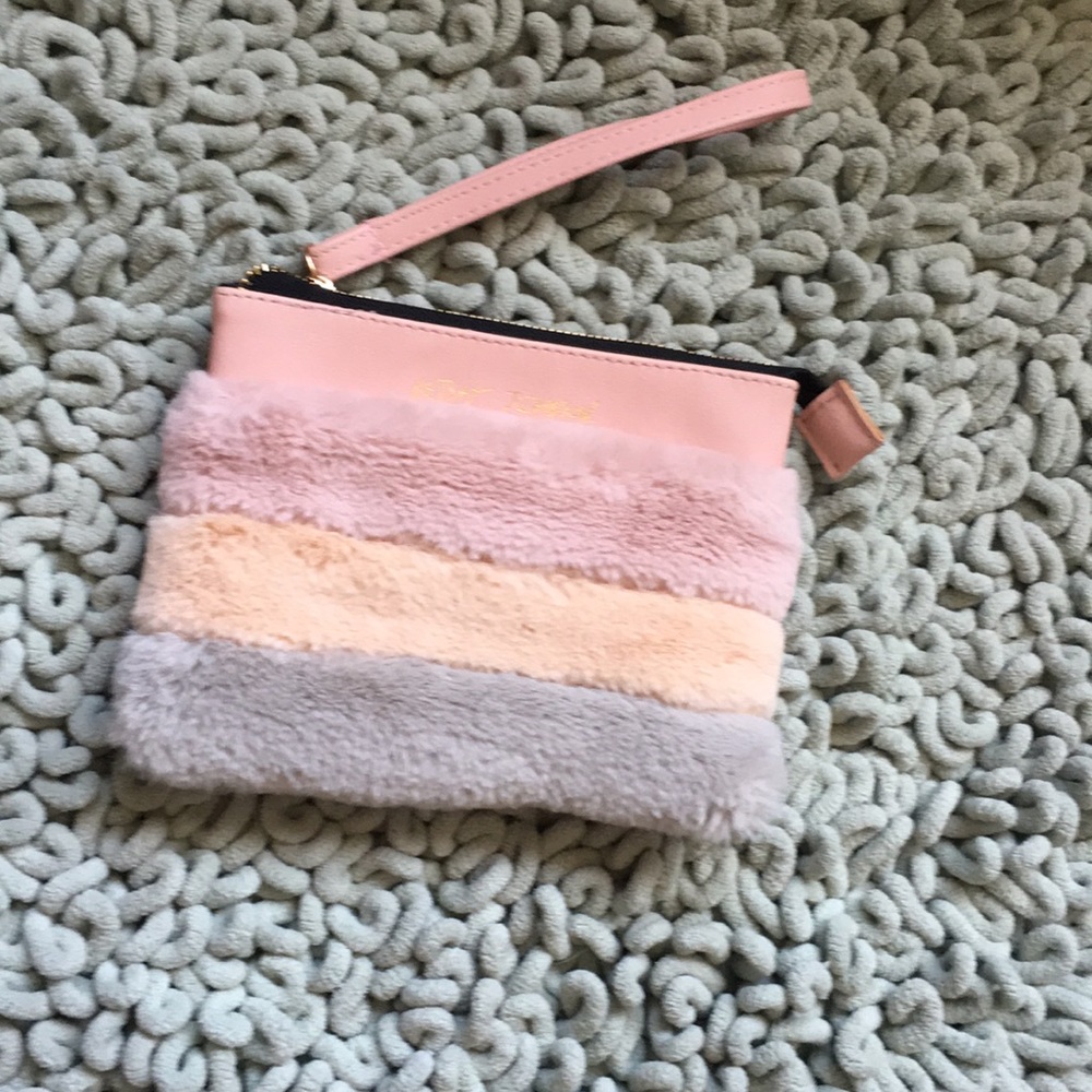 Furry Betsey Johnson Wristlet (pet box)